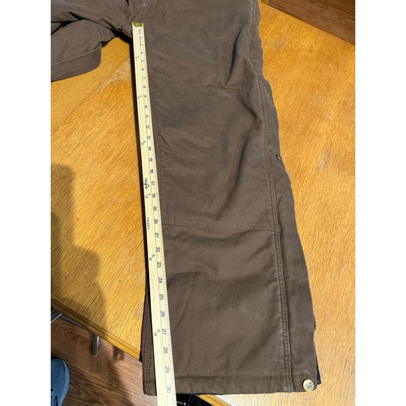 Berne Workwear Men Insulated Duck Bib Overalls ZIPPER LEG & FRONT Large Tall NWT - Picture 2 of 14